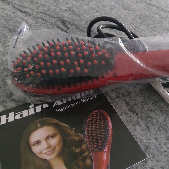 hair angel ceramic hair straightening brush